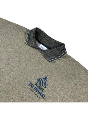 VTG Trump Taj Mahal Casino Resort Diport Men's Polo Sweater Green • USA • Large
